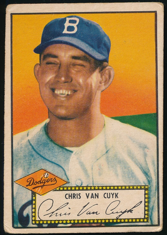 1953 TOPPS Chris Van Cuyk Card #53 Brooklyn Dodgers 177154