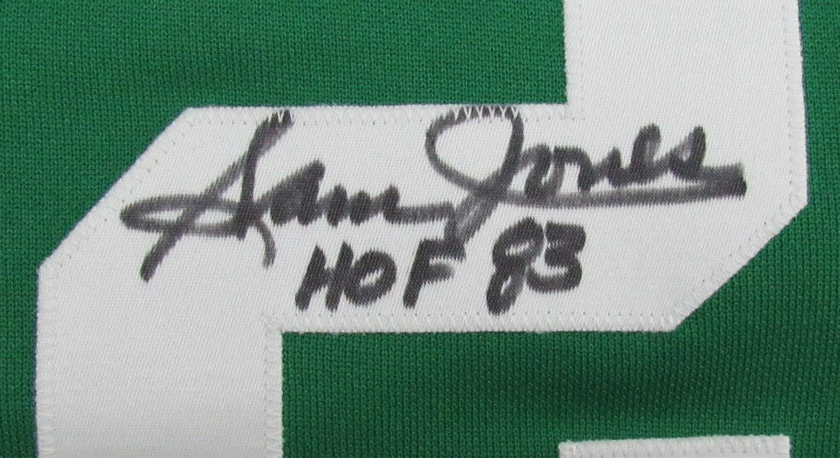 Sam Jones Signed/Inscribed HOF 83 Boston Celtics NBA Jersey JSA 186816