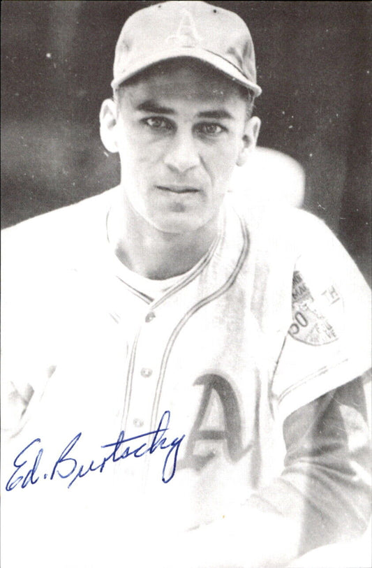 Moe Burtschy Athletics d. 2004 Signed/Autographed 3x5  Photo 177996