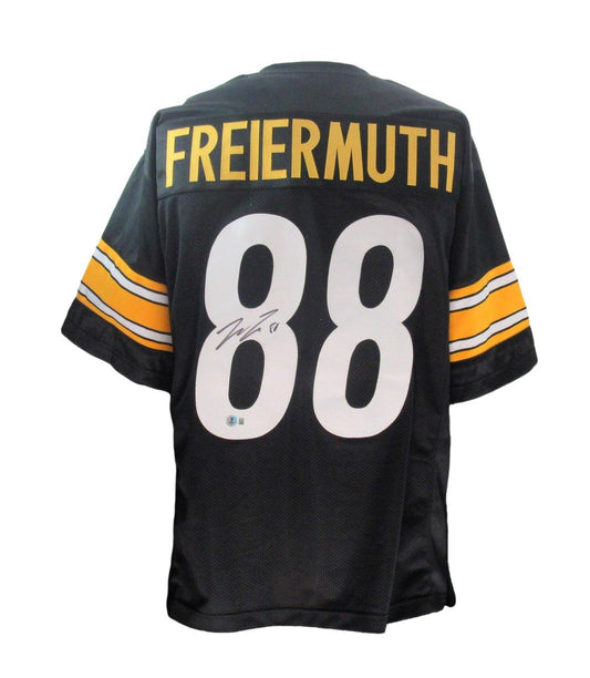 Pat Freiermuth Signed/Autographed Black Custom Jersey Steelers Beckett 192176