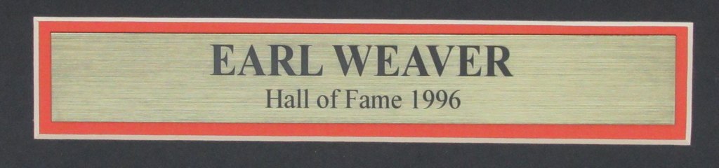 Earl Weaver Orioles Autographed 8x10 Photo Framed