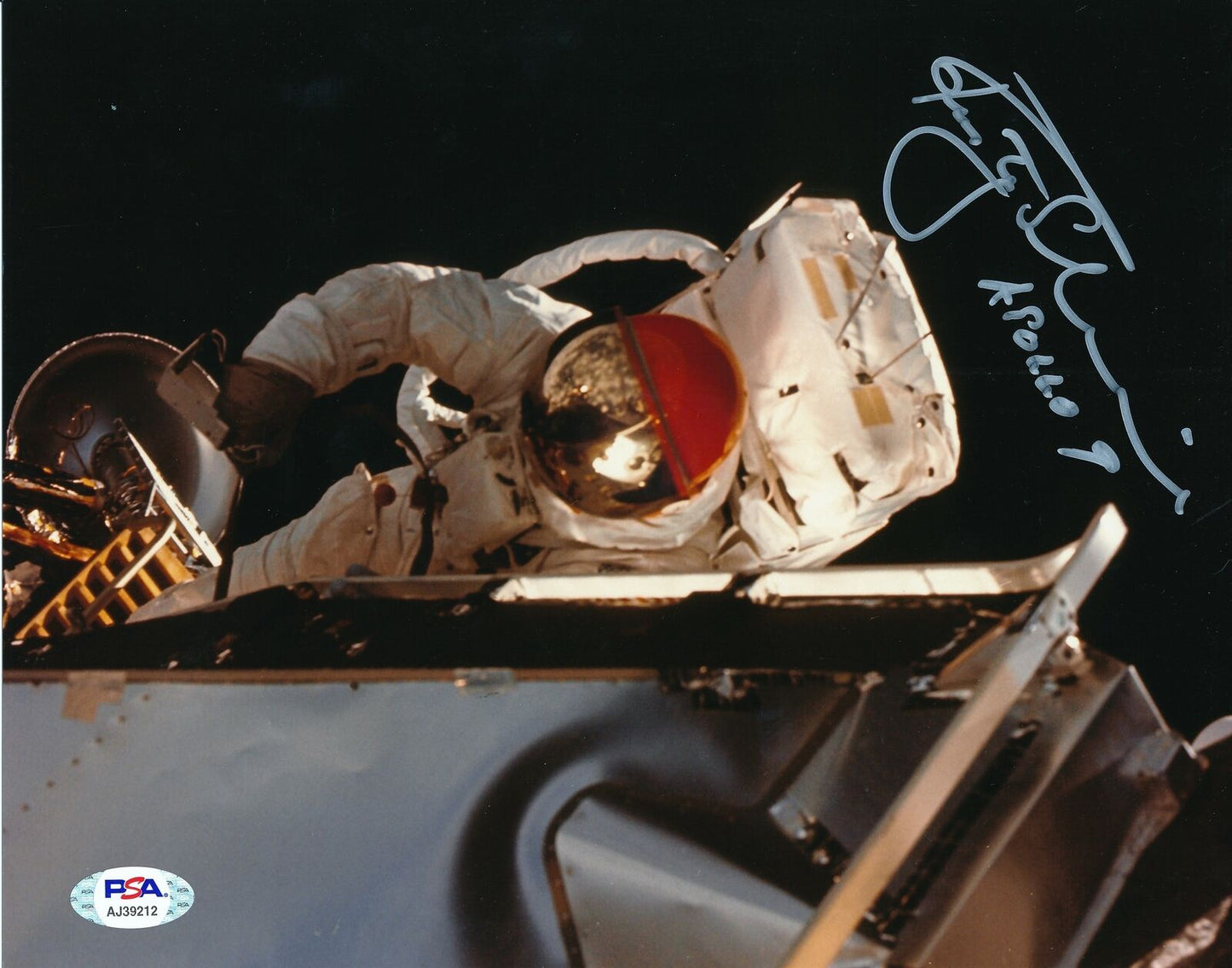 Rusty Schweickart Appolo 9 Astronaut Signed/Inscribed 8x10 Photo PSA/DNA 164264