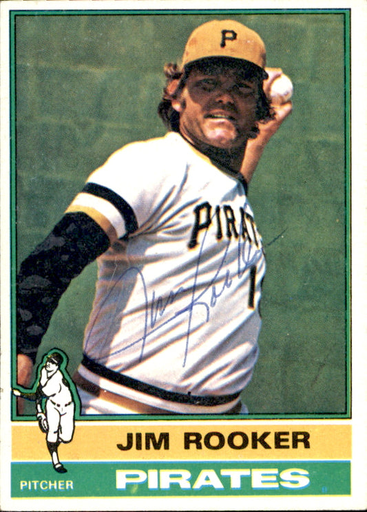 Jim Rooker Autographed 1976 TOPPS Card #243 Pittsburgh Pirates 183299