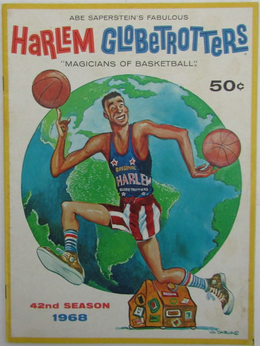 Vintage 1968 Harlem Globetrotters Magazine Program 175631