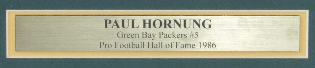 Paul Hornung HOF Packers Signed/Autographed 16x20 Photo Framed JSA 158426