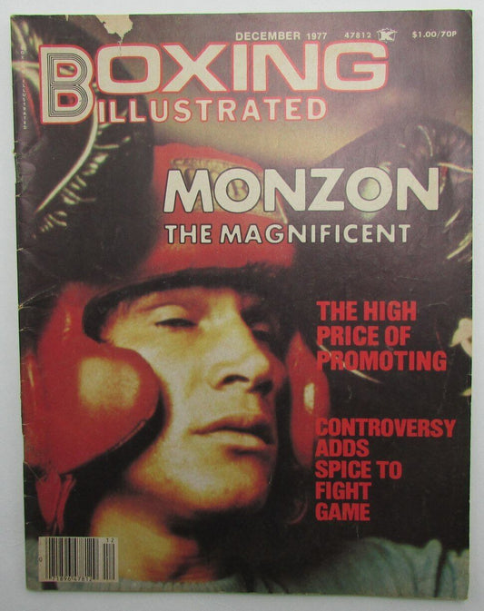 December 1977 Boxing Illustrated Magazine Carlos Monzon on Cover 167687