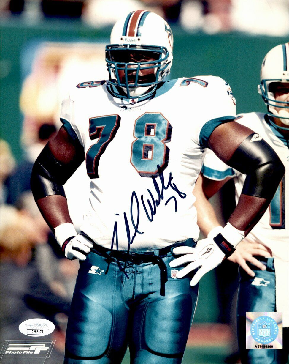 Richmond Webb Miami Dolphins Signed/Autographed 8x10  Photo JSA 161251