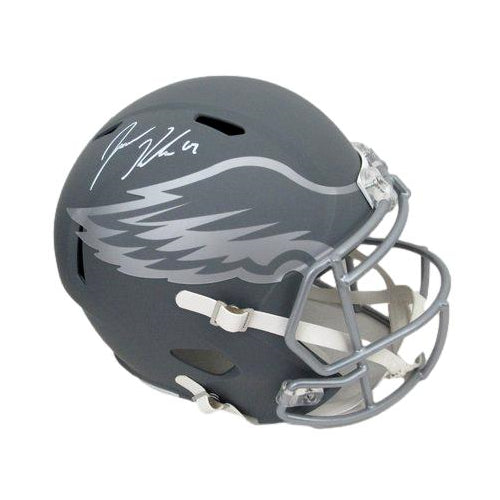 Jason Kelce Signed/Auto Full Size Slate Replica Helmet Eagles PSA/DNA 189945