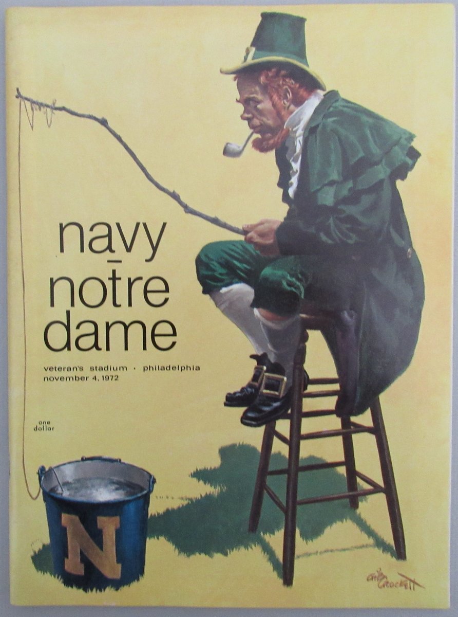 November 4, 1972 Navy vs. Notre Dame College Football Program 192256