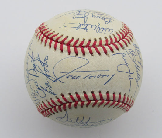 1992 New York Mets Team Signed by 30 Players ONL Baseball Gooden Cone 185521