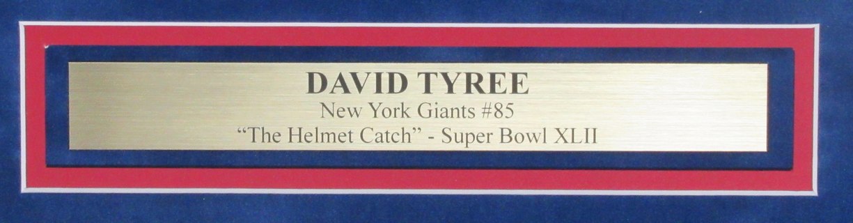 David Tyree Signed 16x20 Photo "The Catch" New York Giants  Framed JSA 191298