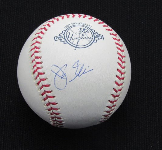 John Ellis Signed/Auto Yankees 100th OML Baseball MAB 187015