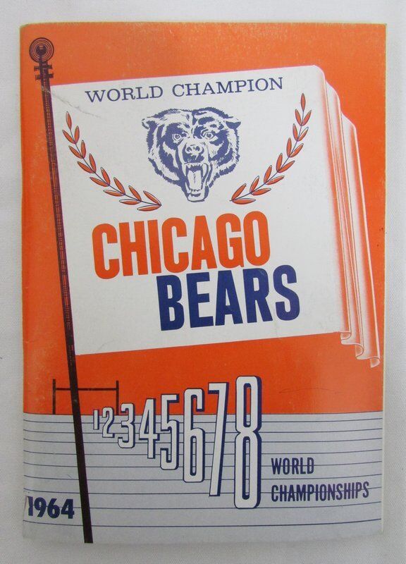 1964 Official World Champion Chicago Bears Media Guide 131453