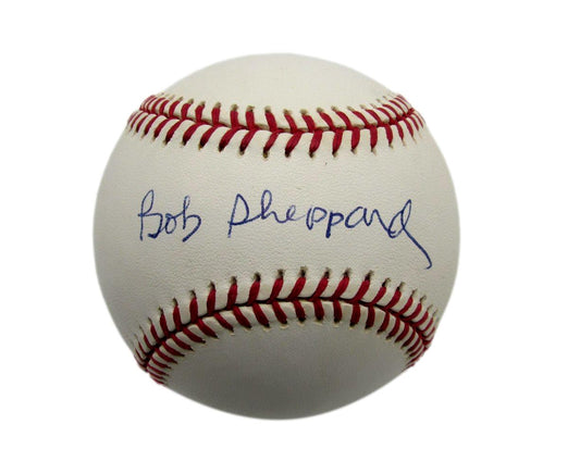 Bob Sheppard Autographed OML Baseball PA Announcer Yankees PSA/DNA 191621