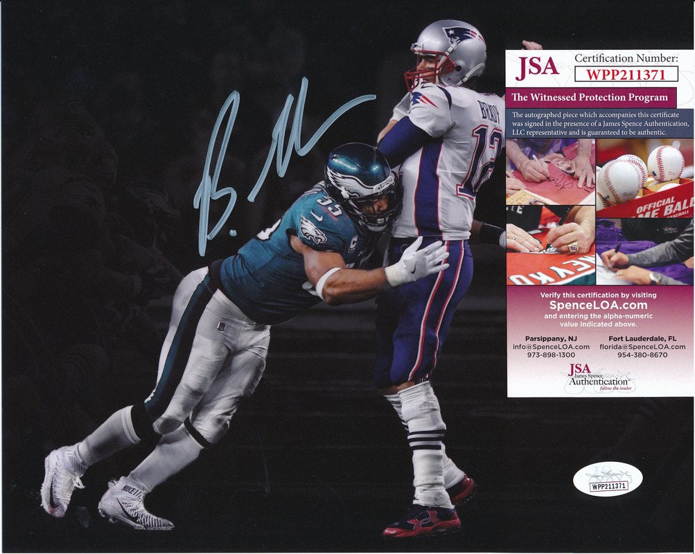 Brandon Graham Eagles SBLII The Fumble Signed/Autographed 8x10 Photo JSA 140897