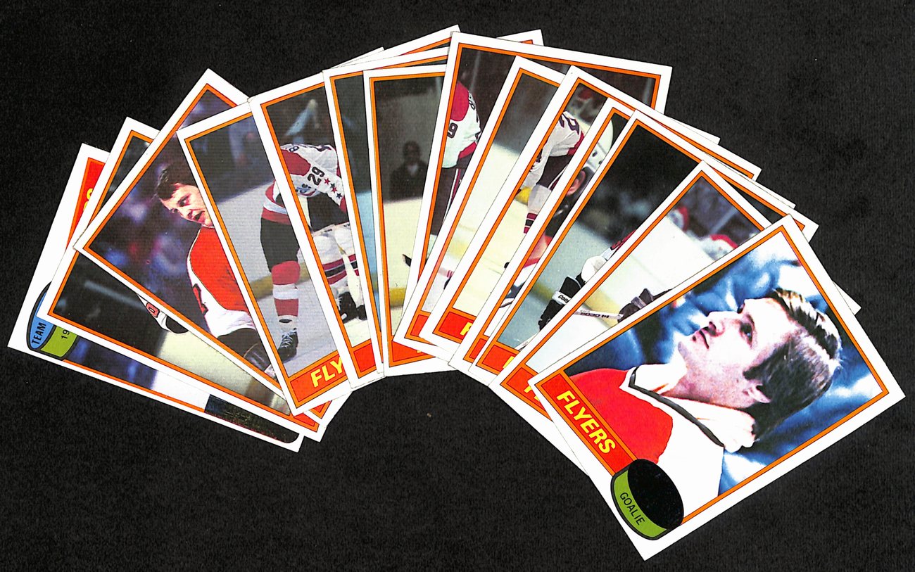 1980-81 Topps Hockey Philadelphia Flyers Complete Team Set (17/17) Cards 189207