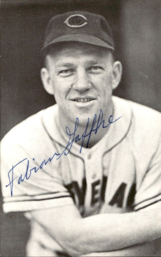 Fabian Gaffke Indians d. 1992 Signed/Autographed 3x5  Photo 178238