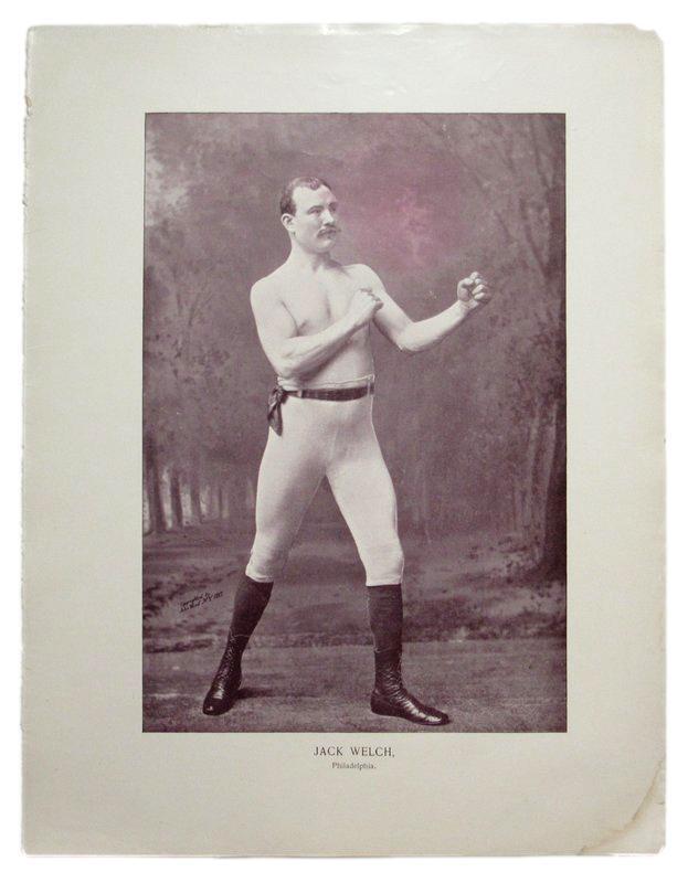 Jack Welch English Boxer 1895 Boxing Gladiators 11x15 Supplement Poster