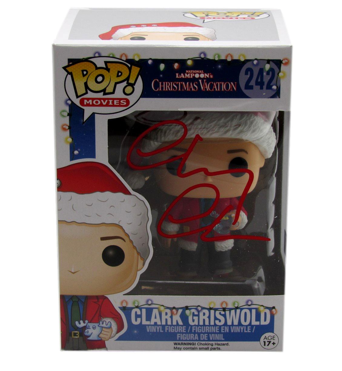 Chevy Chase Signed/Auto Funko Pop! #242" Christmas Vacation" Beckett 189755