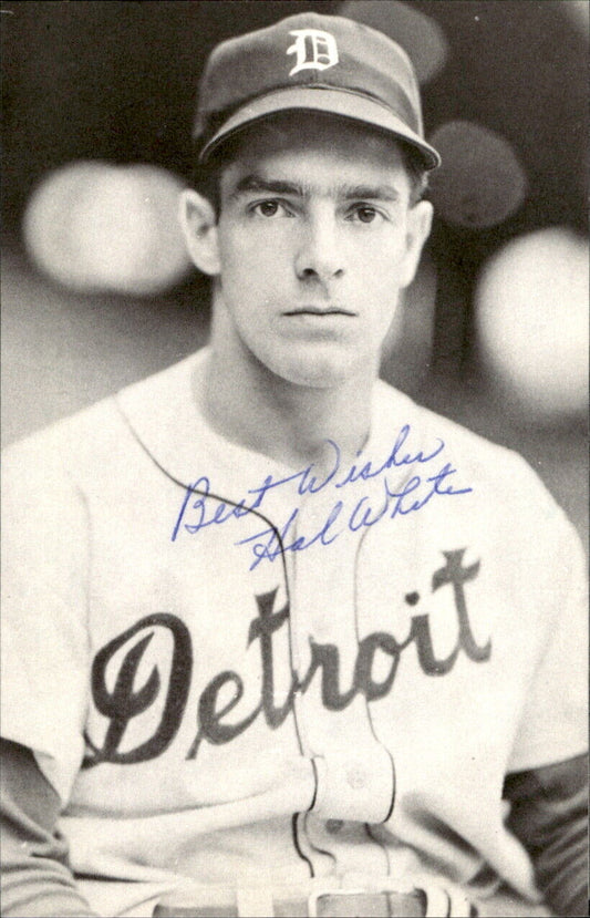 Hal White Tigers d. 2001 Signed/Autographed 3x5  Photo 179325