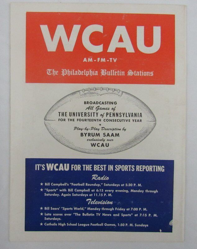 1949 Penn Quakers vs. Navy Midshipmen College Football Program 137599