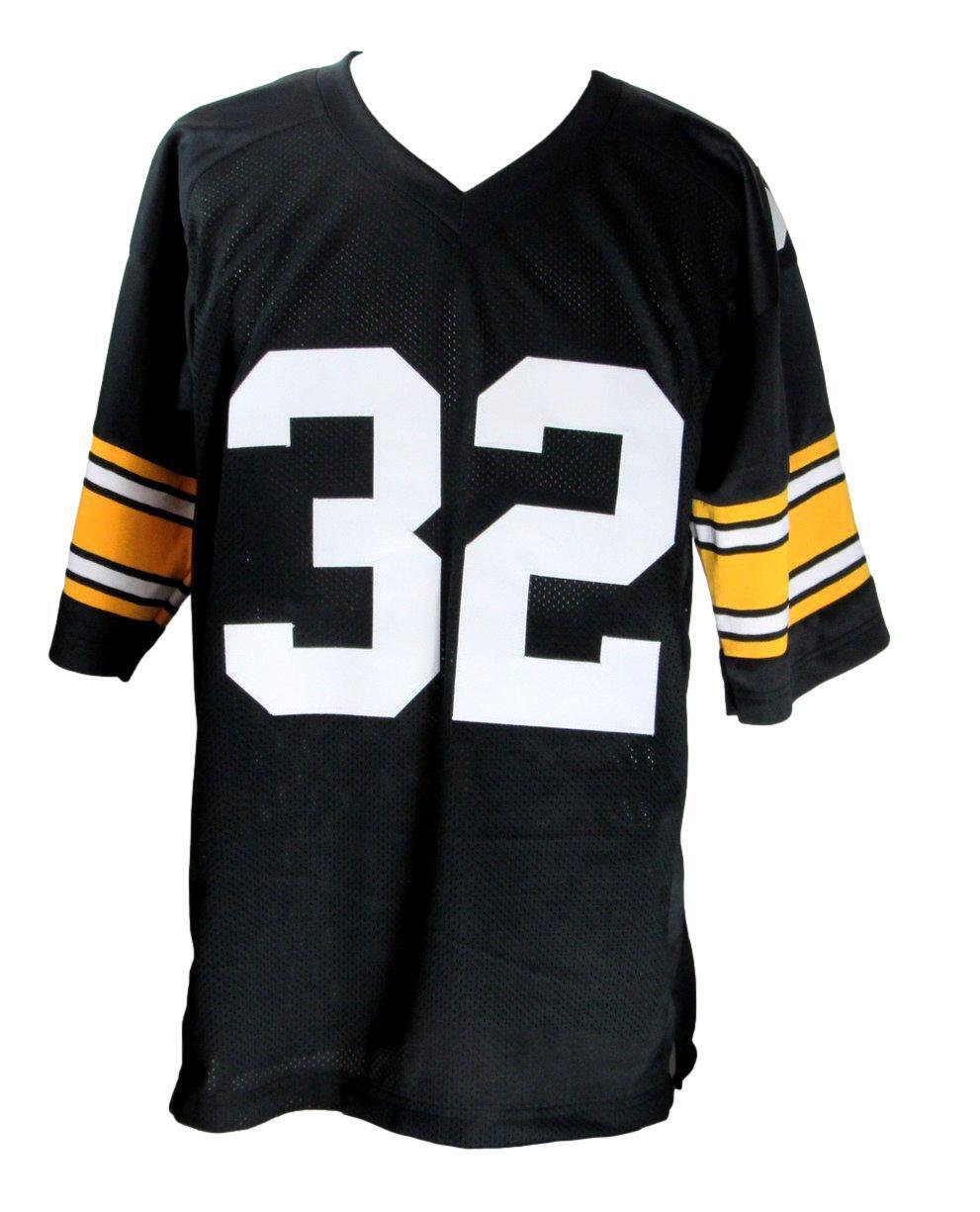 Franco Harris HOF Signed/Inscr Steelers Custom Football Jersey Beckett 165261