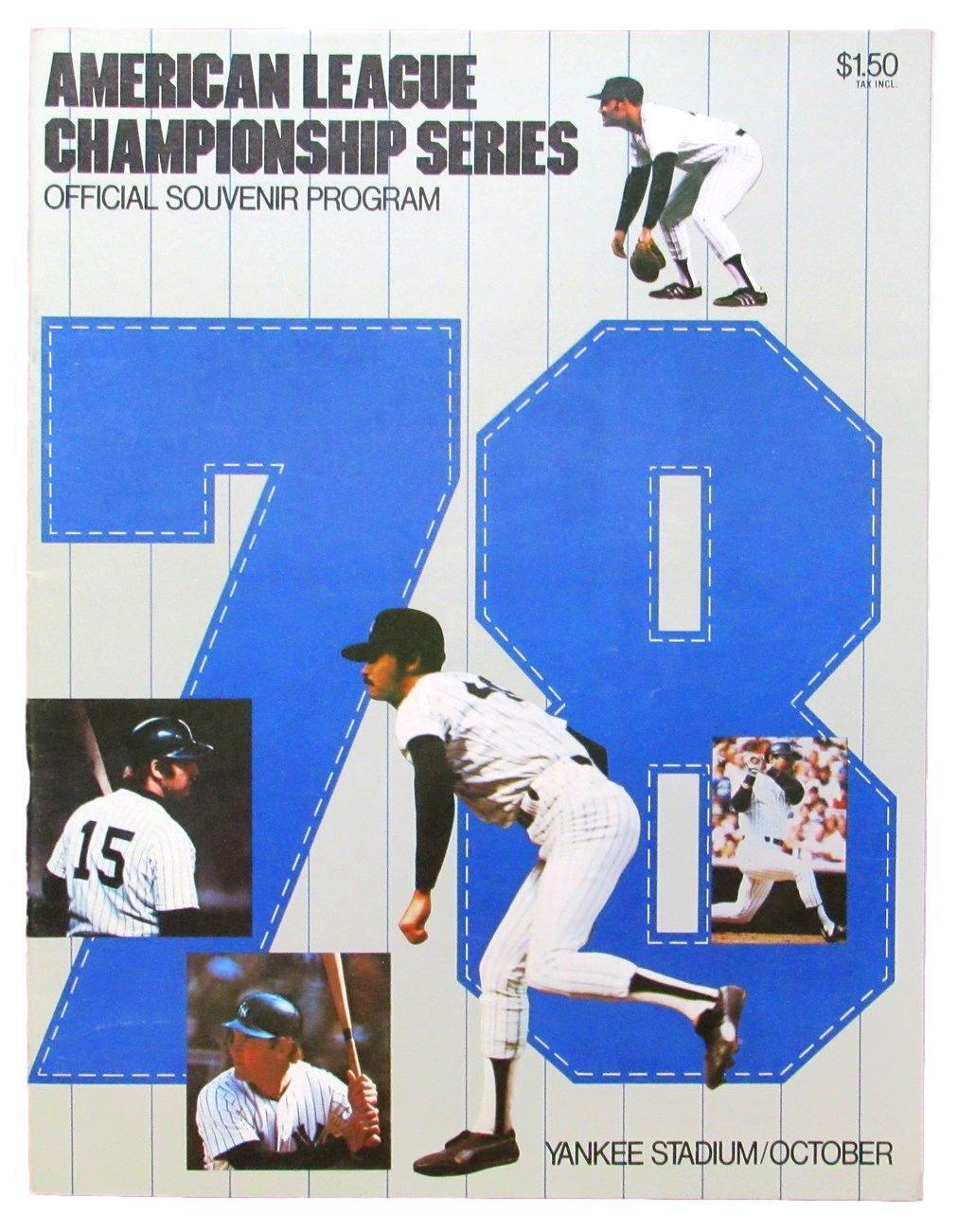 1978 ALCS Program New York Yankees vs. Kansas City Royals