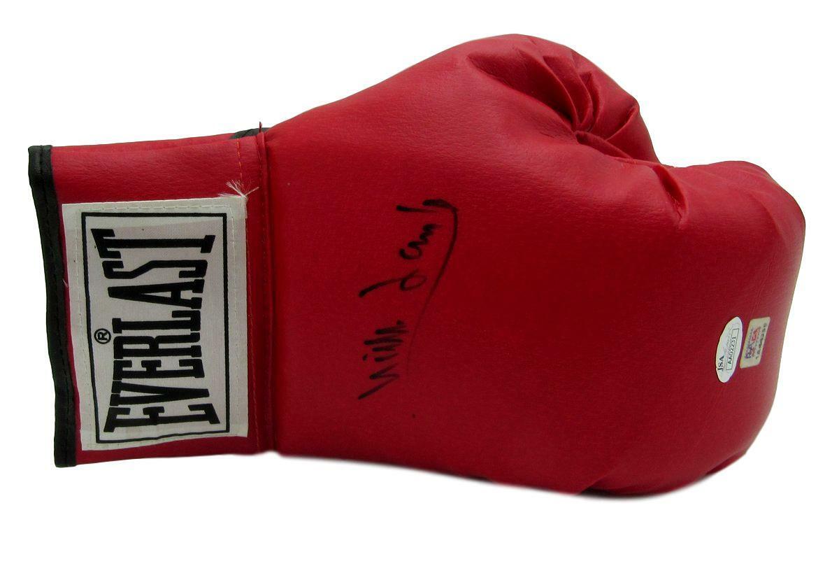 Mills Lane Signed/Autographed Red Right Hand Boxing Glove JSA 143813