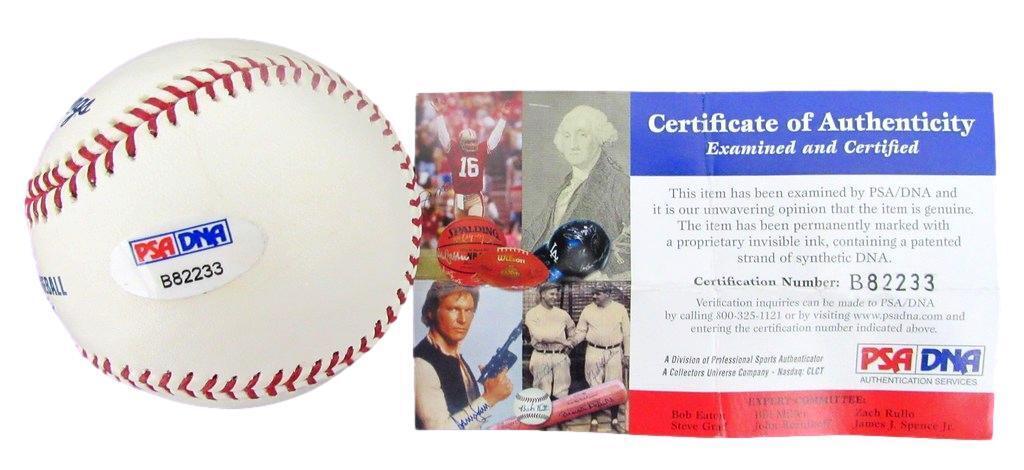Edwin Jackson Autographed OML Baseball Chicago White Sox PSA/DNA 182380