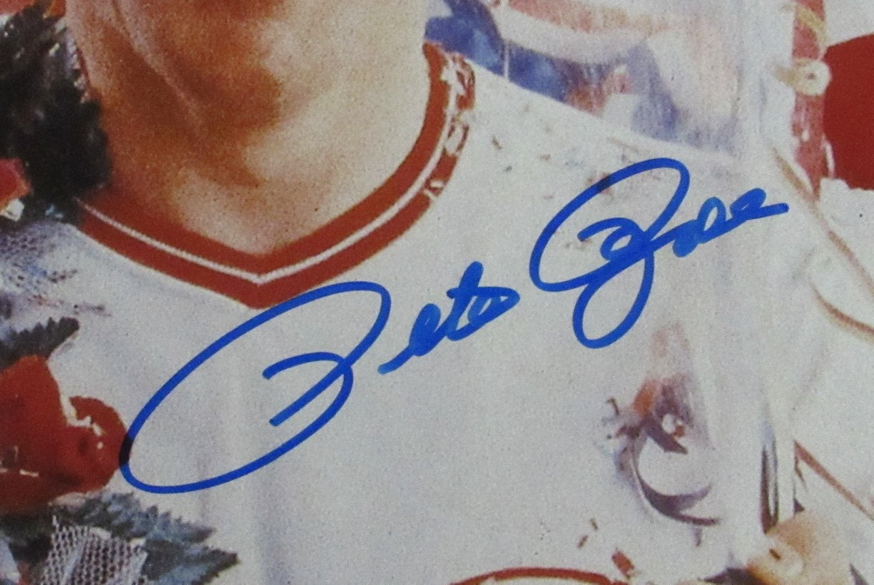 Pete Rose Cincinnati Reds Autographed/Signed 16x20 Photo JSA 189708