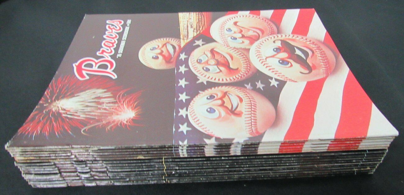 Lot of 16 Atlanta Braves 1976/1978 Official Programs Unscored Nr-Mt 154320