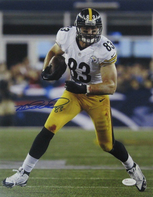 Heath Miller Pittsburgh Steelers Signed 11x14 Color Photo JSA 141985