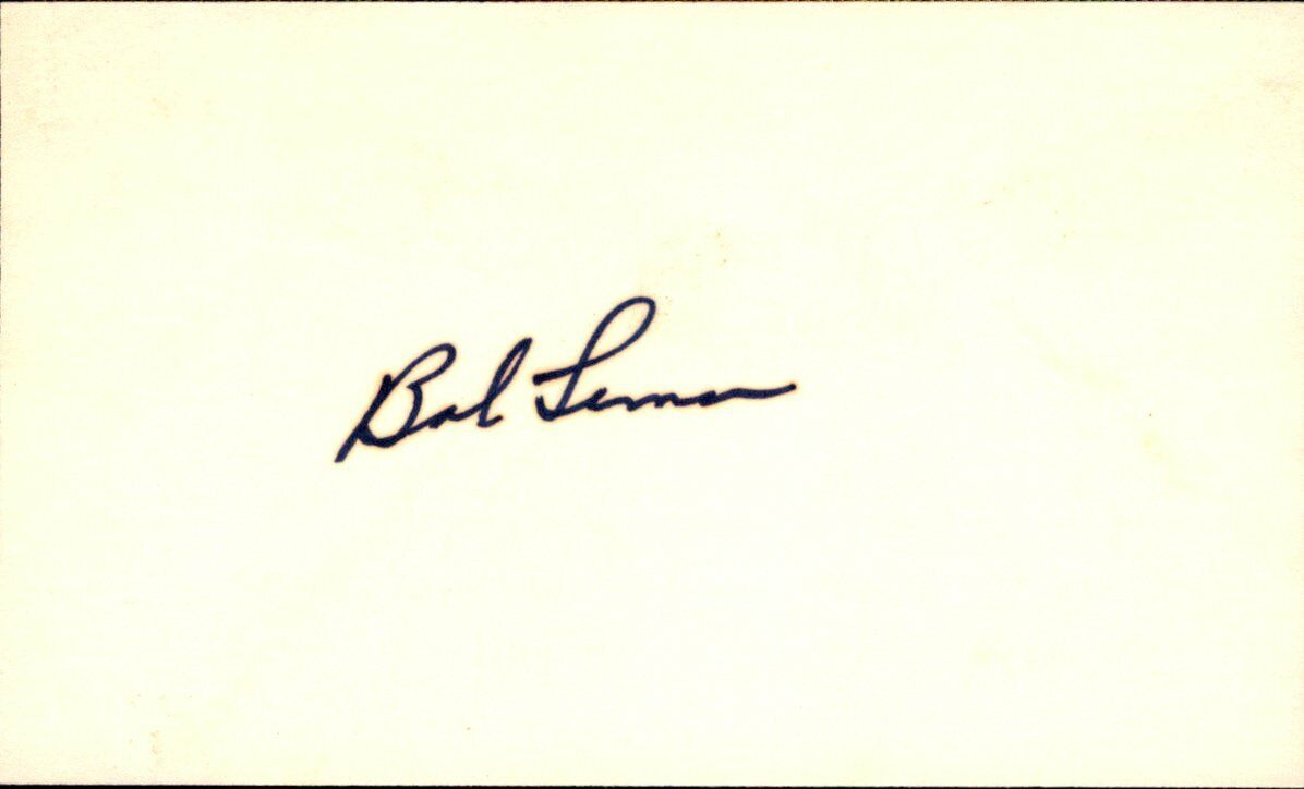 Bob Lemon HOF Cleveland Indians d.2000 Signed/Autographed 3x5 Index Card 162525