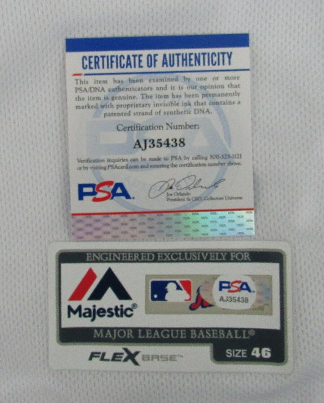 Kirk Gibson Signed/Auto Detroit Tigers Majestic Baseball Jersey PSA/DNA 163430