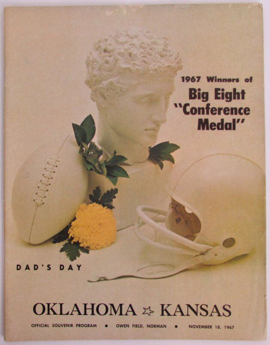 1967 Oklahoma Sooners vs. Kansas Football Program 138143