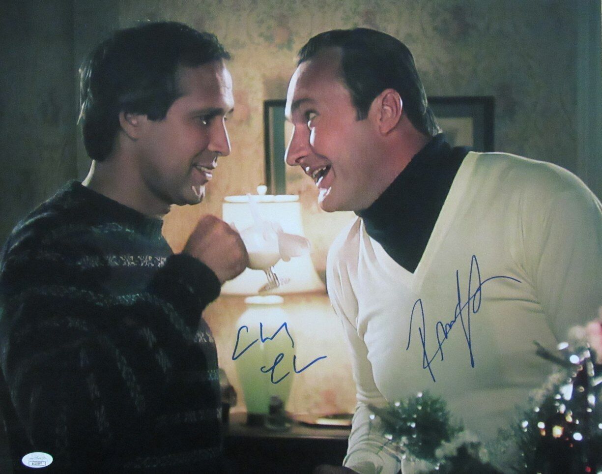 Chevy Chase/Randy Quaid Autographed 16x20 Photo "Christmas Vacation" JSA