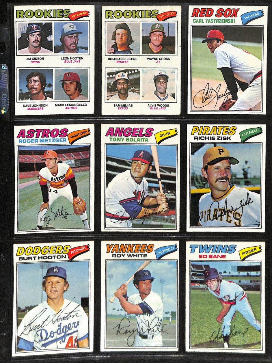 1977 Topps Baseball Card Complete Set (1-660) Dawson Fidrych Sutter Ryan 191961