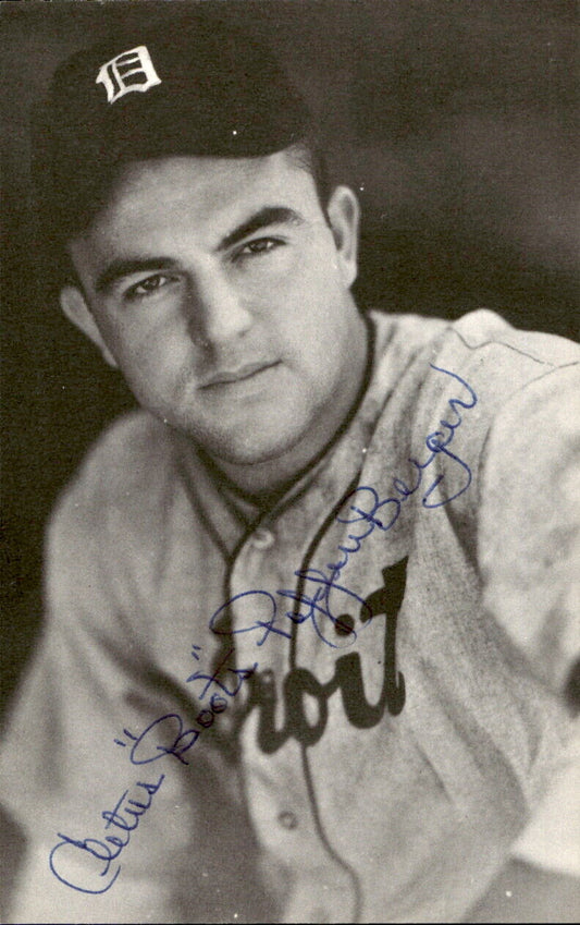 Boots Poffenberger Tigers d. 1999 Signed/Autographed 3x5  Photo 178721