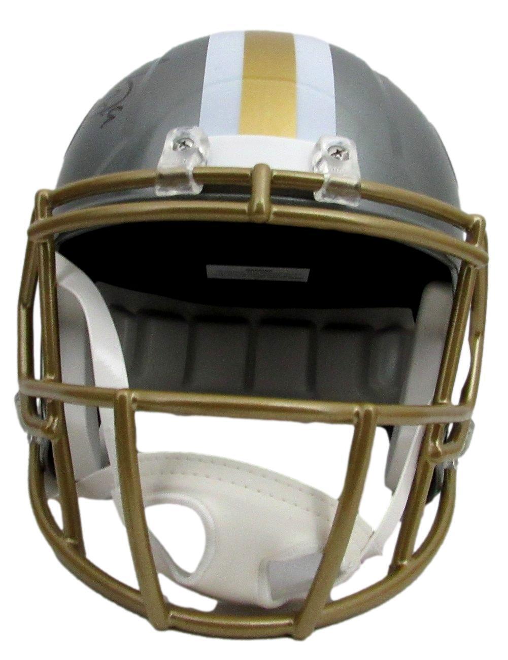 Drew Brees Autographed Full Size Flash Replica Helmet Saints Beckett 178265