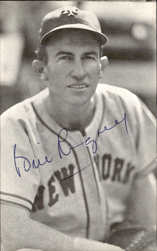 Bill Rigney NY Giants d. 2001 Signed/Autographed 3x5  Photo 178750