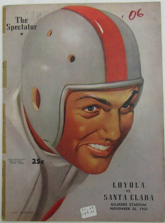 1950 Loyola vs. Santa Clara College Football Program 143470