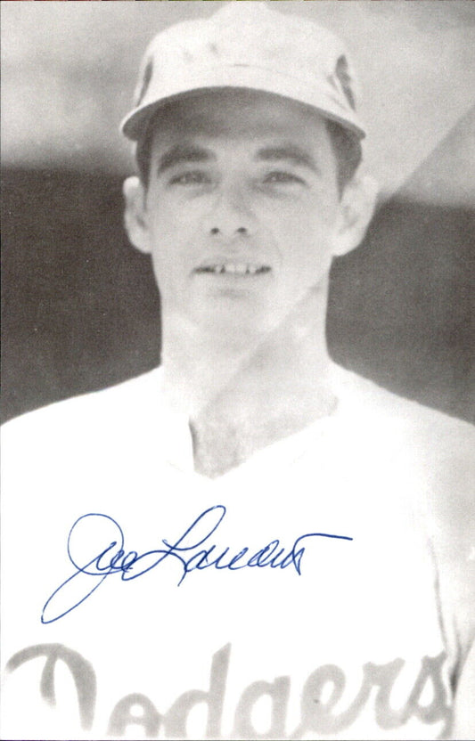 Joe Landrum Dodgers Signed/Autographed 3x5  Photo 178540