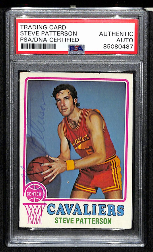 1973/74 TOPPS #3 Steve Patterson Auto/Signed Card PSA/DNA 185455