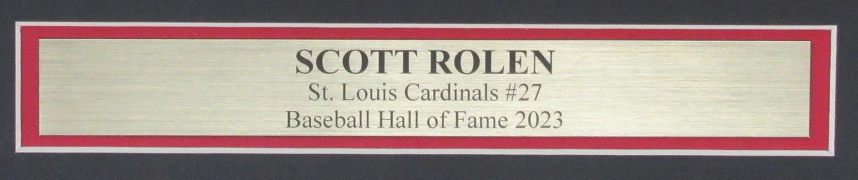 Scott Rolen HOF Autographed 16x20 Photo Cardinals Framed Beckett 183630