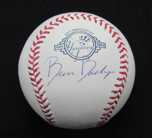 Brian Boehringer Signed/Auto Yankees 100th OML Baseball MAD 187028