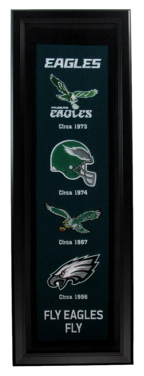 Philadelphia Eagles Felt Traditional Banner Framed 190796