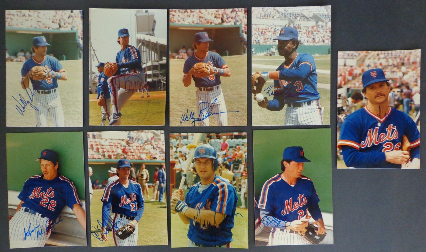 Lot of (10) Autographed 4x6 Snap Shot Photos New York Mets 177113