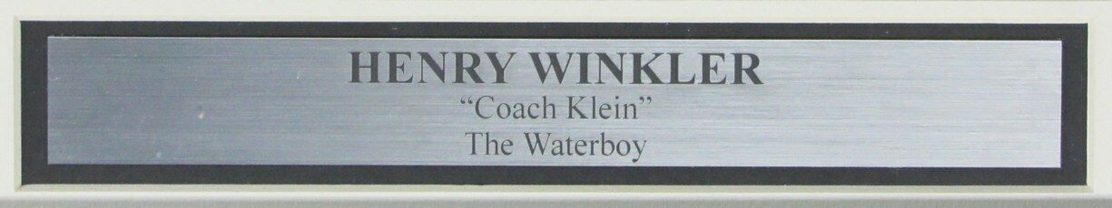 Henry Winkler "Coach Klein" Signed "The Waterboy" 8x10 Photo Framed JSA 167187