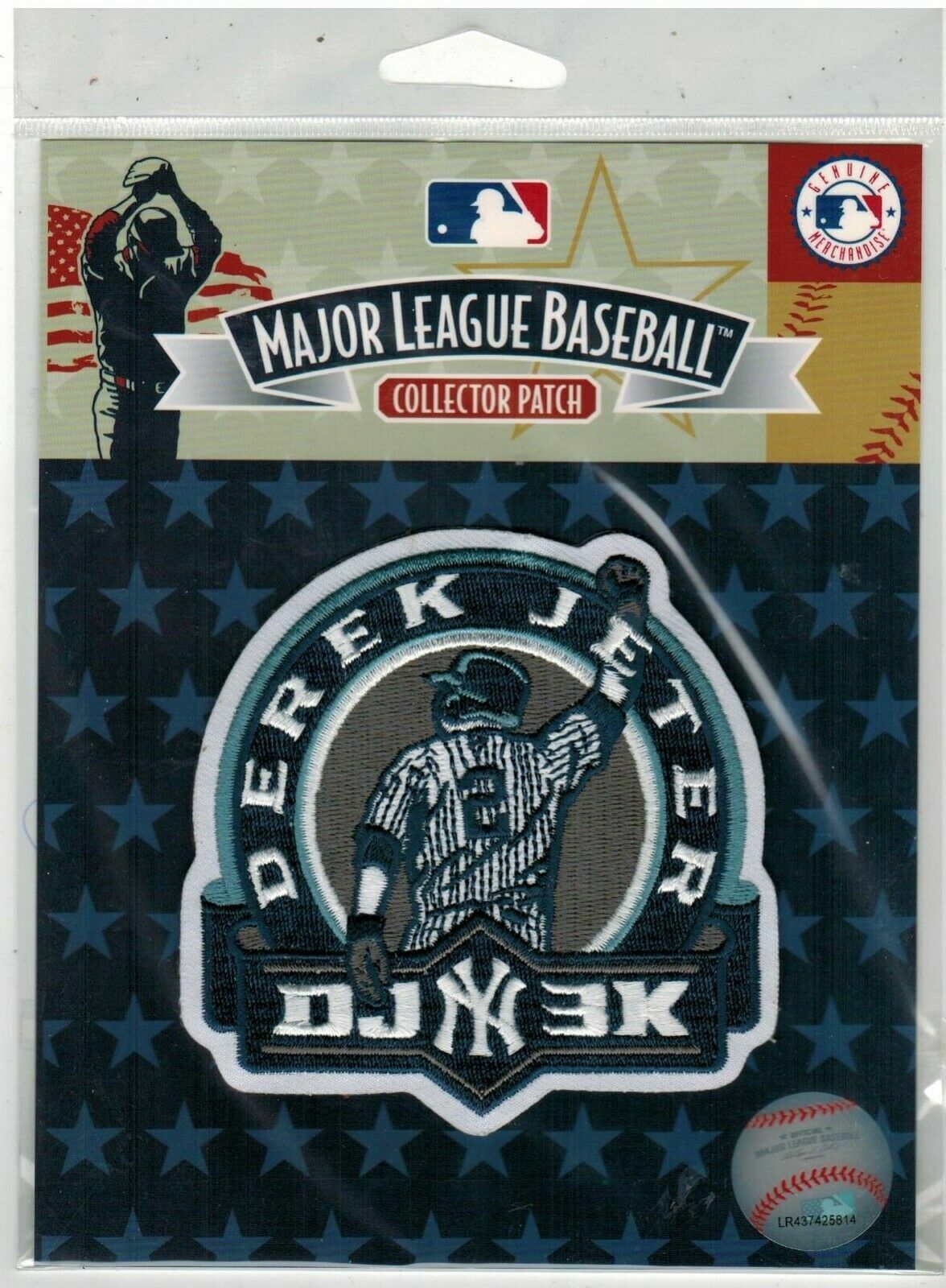 Derek Jeter New York Yankees 3000 Hits DJ 3K Jersey Sleeve Patch MLB Holo 146414