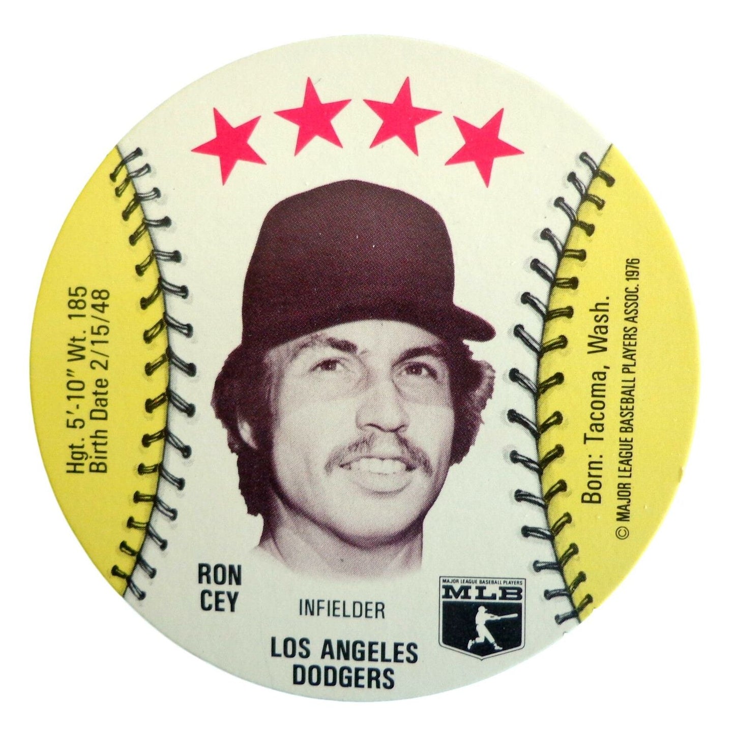 Lot of 23 - 1976 MSA Isaly's Discs Ron Cey Los Angeles Dodgers Gem Mint 153979